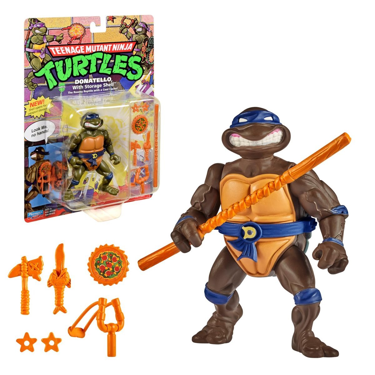 Ninja Turtles, przegubowa figurka 10 cm, klasyczna figurka kolekcjonerska, Donatello, zabawka dla dzieci od 4 lat, T00016