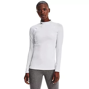 Under Armour Damska koszulka polo Ua Authentics Mockneck dla kobiet, termiczna koszulka do biegania z długim rękawem z technologią Anti-Odour - Koszulki i topy damskie - miniaturka - grafika 1