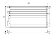 Chłodnice - Chłodnica klimatyzacji VALEO 822614 97606D7500 HYUNDAI - miniaturka - grafika 1