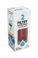 Butelki filtrujące - Filtr do butelki DAFI czerwony 2szt+nakrętka - miniaturka - grafika 1