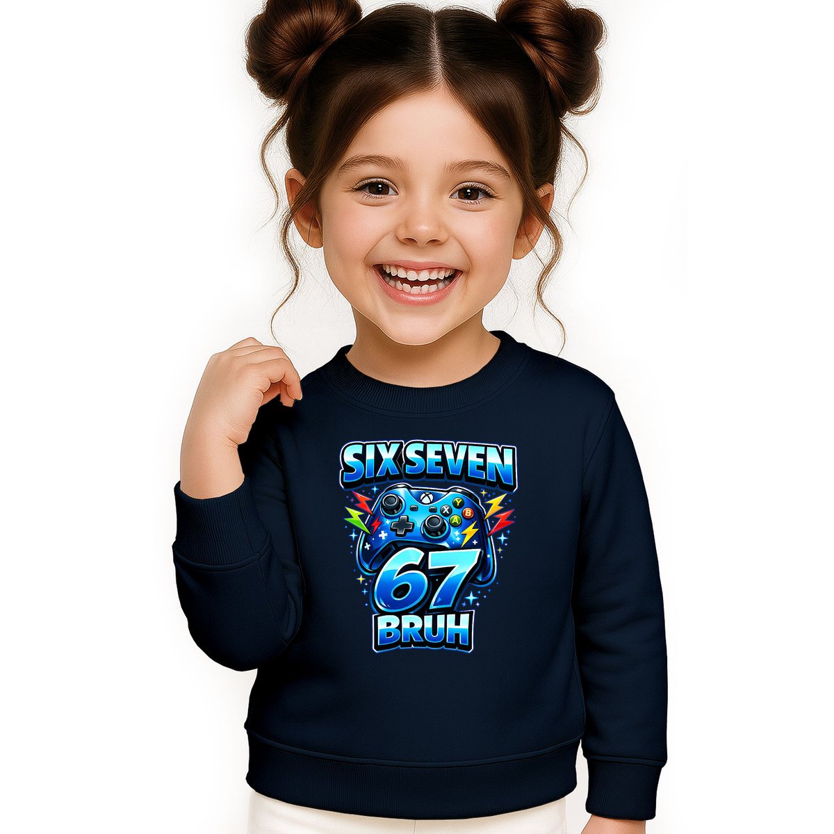 BLUZA DZIECIĘCA 67 SIX SEVEN VIRAL GAMER BRUH 104 DLA CHŁOPCA