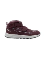 Buty dla dziewczynek - Jack Wolfskin Girl Woodland 2 Texapore Mid Vc K buty turystyczne, Boysenberry, 27 EU - miniaturka - grafika 1