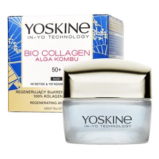 Yoskine Bio Colagen krem na zmarszczki 50+ na noc - Kremy do twarzy - miniaturka - grafika 2