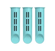 Wkłady filtrujące - Dafi filtr węglowy do butelki filtrującej Soft i Solid Miętowy 3 sztuki - miniaturka - grafika 1