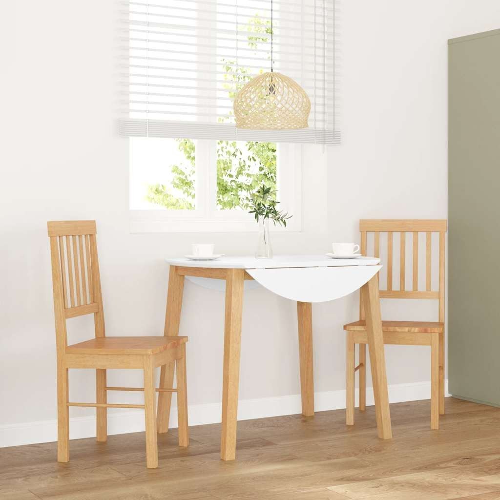 vidaXL Krzesła do jadalni 2 szt. lite drewno guma