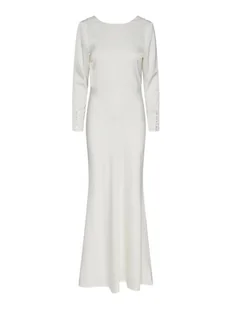 YAS Sukienka wieczorowa 26030293 Biały Regular Fit - Sukienki - miniaturka - grafika 1