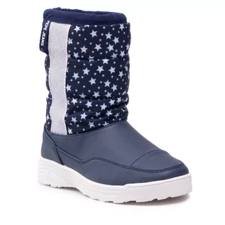 Kozaki damskie - Pepe Jeans Kozaki Jarvis Boot PGS50169 Navy 595 - grafika 1