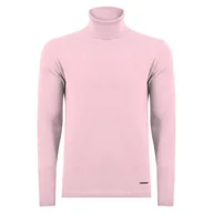 Swetry męskie - Golf męski Giorgio di Mare klasyczny różowy-XL - miniaturka - grafika 1