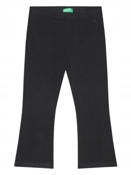 UNITED COLORS OF BENETTON CZARNE DŁUGIE LEGGINSY DZWONY 116 J5B
