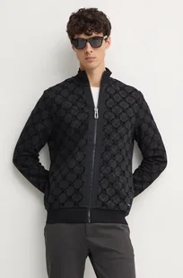 Joop! bluza bawełniana męska kolor czarny wzorzysta 30042905 - Bluzy męskie - miniaturka - grafika 1