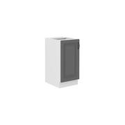 Szafki kuchenne - Szafka Dolna Stojąca 1 Drzwi 40 D 1F Stilo Dust Grey Stolarz Lempert Biały Mat - miniaturka - grafika 1