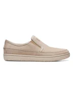 Półbuty męskie - Clarks Skórzane slippersy "Hodson" w kolorze beżowym - miniaturka - grafika 1