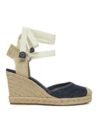 Espadryle damskie - Guess Espadryle FLJCRN DEN04 Granatowy - miniaturka - grafika 1