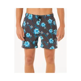 Spodenki surfingowe męskie Rip Curl Surf Revival Floral Volley Czarny - Kąpielówki męskie - miniaturka - grafika 1