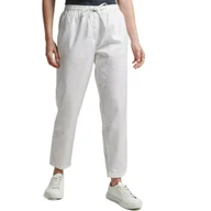 Spodnie damskie - Spodnie damskie Superdry Studios Linen Jogger lniane-XS - miniaturka - grafika 1