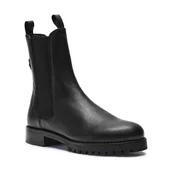 Botki damskie - Patrizia Pepe Skórzane sztyblety - miniaturka - grafika 1