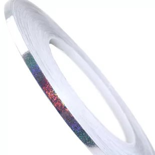 Taśma Ozdobna Samoprzylepna Srebrna Dekoracyjna 1Cm X 50M - Scrapbooking - miniaturka - grafika 1