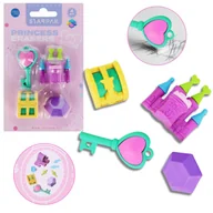 Gumki biurowe - 4x Gumka do mazania, księżniczka, zamek 3D - miniaturka - grafika 1