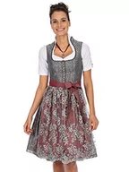 Sukienki - Stockerpoint Damska sukienka Dirndl Karissa na specjalne okazje, szaro-bordowy, 42 PL - miniaturka - grafika 1