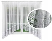 Firany - Firanka Gotowa Gipiura Firany Gotowe Woal Łuk 400X165 - miniaturka - grafika 1