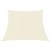 Parasole ogrodowe - vidaXL Żagiel przeciwsłoneczny, 160 g/m, kremowy, 3/4x3 m, HDPE 311214 - miniaturka - grafika 1