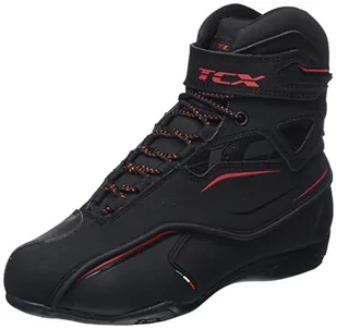 TCX Męskie buty motocyklowe Zeta Wp, czarny, czerwony, 45 EU - Buty motocyklowe - miniaturka - grafika 1