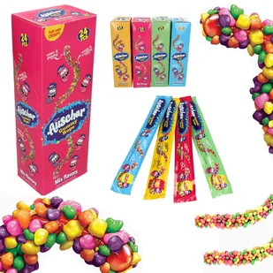 AUSCHAR ŻELKI Z CUKIERKAMI CRUNCHY (26G) 24SZT - Żelki - miniaturka - grafika 1