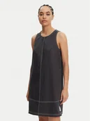 Sukienki - adidas Sukienka codzienna Allover Print JJ3143 Szary Regular Fit - miniaturka - grafika 1