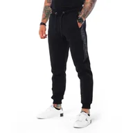 Spodnie sportowe męskie - Octagon Spodnie Dresowe Fight Wear Black/Graphite - miniaturka - grafika 1