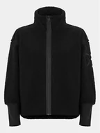 Bluzy damskie - Didriksons Bluza Mella Wns Fz 2 504838 Czarny Regular Fit - miniaturka - grafika 1