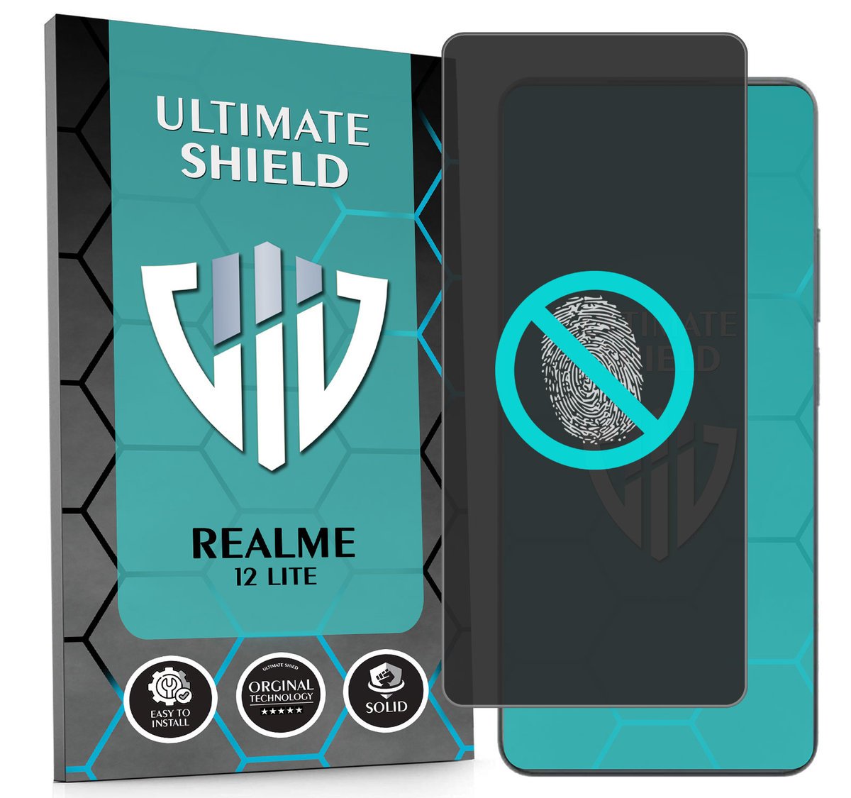 NAJLEPSZE SZKŁO 5D PEŁNE DO REALME 12 LITE SZKIEŁKO NIETŁUKĄCE ORYGINAŁ