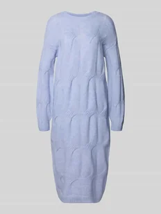 Sukienka z dzianiny o kroju relaxed fit z dodatkiem wełny model ‘JENNA’ - Sukienki - miniaturka - grafika 1