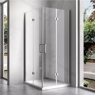 Hydrosan Kabina prysznicowa drzwi składane 70x70 kwadratowa KZ08AC - Kabiny prysznicowe - miniaturka - grafika 1