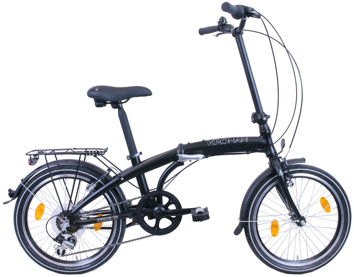 Rower składak miejski Kronan 20" 6 biegowy czarny