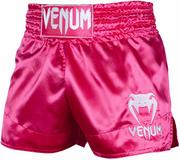 Spodnie sportowe męskie - Spodenki Muay Thai Venum Classic Shorts Pink Różowe - miniaturka - grafika 1