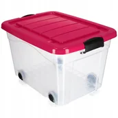 Pojemniki kuchenne - Pojemnik Organizer Pudełko Zabawki Na Kółkach 40L - miniaturka - grafika 1