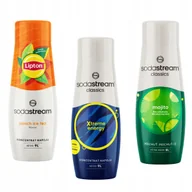 Syropy i koncentraty owocowe - Zestaw 3 koncentratów Sodastream Lipton Ice Tea Peach + Energy + Mohito - miniaturka - grafika 1