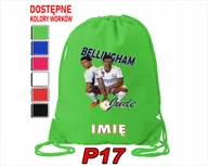 Torby szkolne - WOREK SZKOLNY NA WF TRENING BUTY SPORTOWY DLA FANA JUDE BELLINGHAM REAL - miniaturka - grafika 1