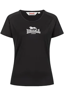 Lonsdale koszulka damska halyard, czarny/biały, M - Koszulki i topy damskie - miniaturka - grafika 1