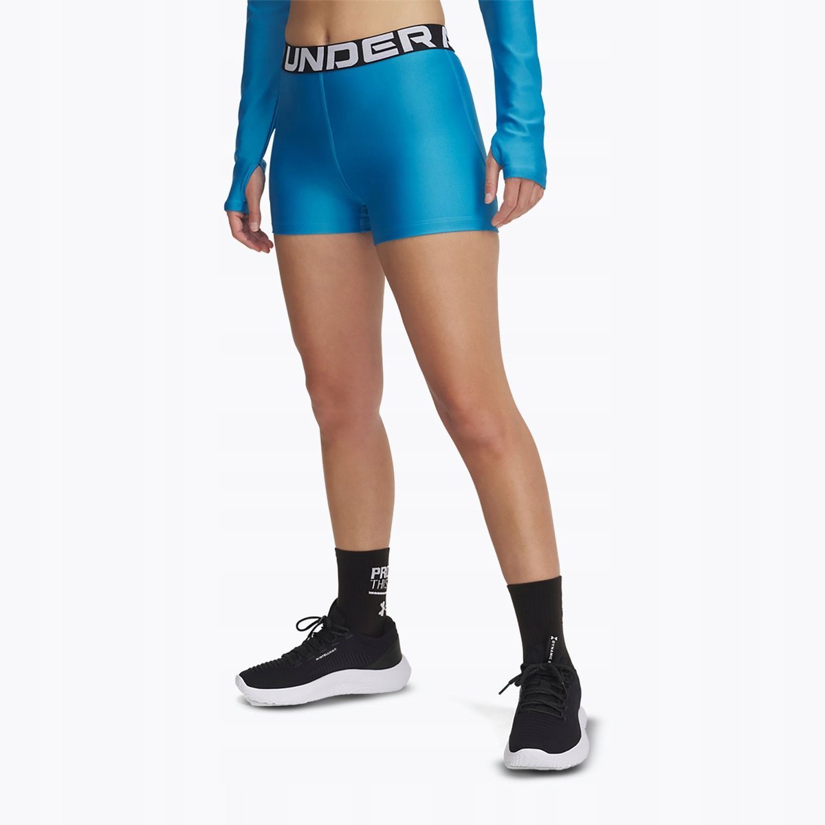 LEGGINSY DAMSKIE KOLARKI UNDER ARMOUR TRENINGOWE KRÓTKIE HG SHORTY L