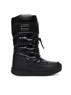 Tommy Hilfiger Śniegowce T3A6-34053-1474999 Czarny - Buty dla dziewczynek - miniaturka - grafika 1