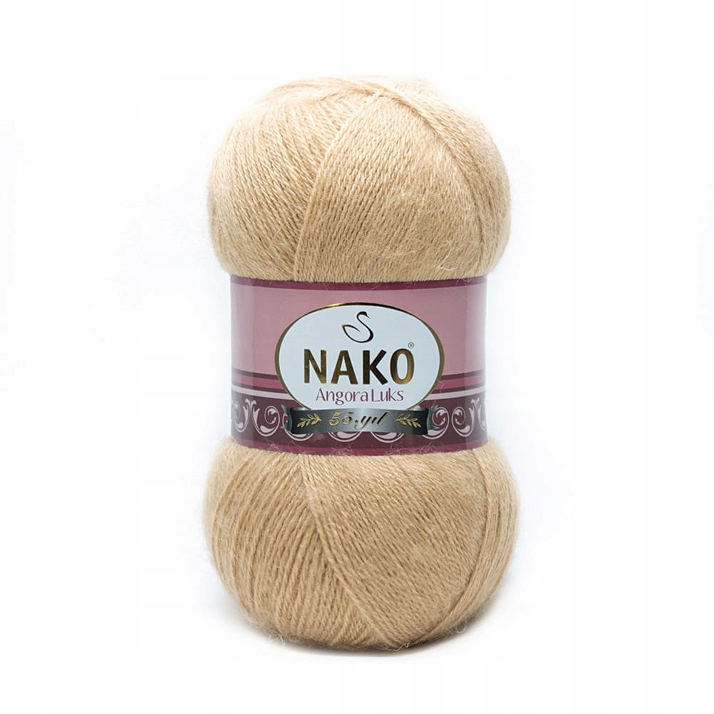 Włóczka NAKO ANGORA LUKS 100g / 6944 karmel