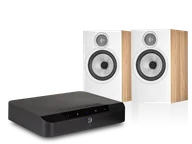 Zestawy stereo - Bluesound POWERNODE EDGE (czarny) + 606 S3 (dąb) - miniaturka - grafika 1