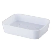 Mydelniczki i dozowniki mydła - Mydelniczka SIMPLE biała - miniaturka - grafika 1