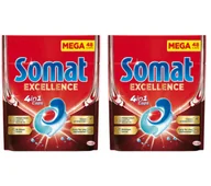 Środki do zmywarek - Somat Excellence 4w1 zestaw 2x48szt. - miniaturka - grafika 1