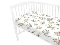 Prześcieradła dla dzieci - Prześcieradło 90X40 cm Do Kołyski Safari Zielone - miniaturka - grafika 1