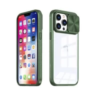 Etui i futerały do telefonów - Etui IPHONE 11 PRO MX CamSlider zielone - miniaturka - grafika 1