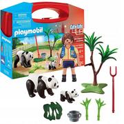 Zabawki zręcznościowe - PLAYMOBIL 70105 Panda w Zoo Chłopiec w Walizce - miniaturka - grafika 1