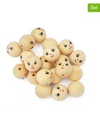 Zabawki kreatywne - Playbox Drewniane kulki (20 szt.) w kolorze brązowym - miniaturka - grafika 1