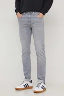 Spodnie męskie - Pepe Jeans jeansy męskie kolor szary - miniaturka - grafika 1
